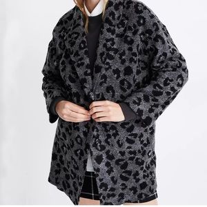 NWT Madewell Texture & Thread Blazer Coat Jungle Cat